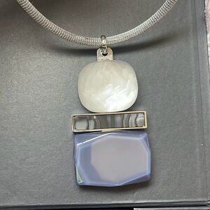 Lafayette 148 New York Women’s Silver oversized necklace